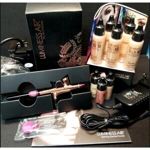 New Luminess Air Icon Airbrush System Foundations Blush Concealer Shimmer MUA